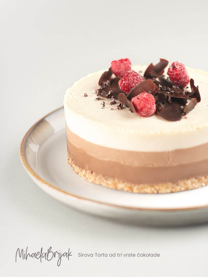Sirova Torta od tri vrste čokolade